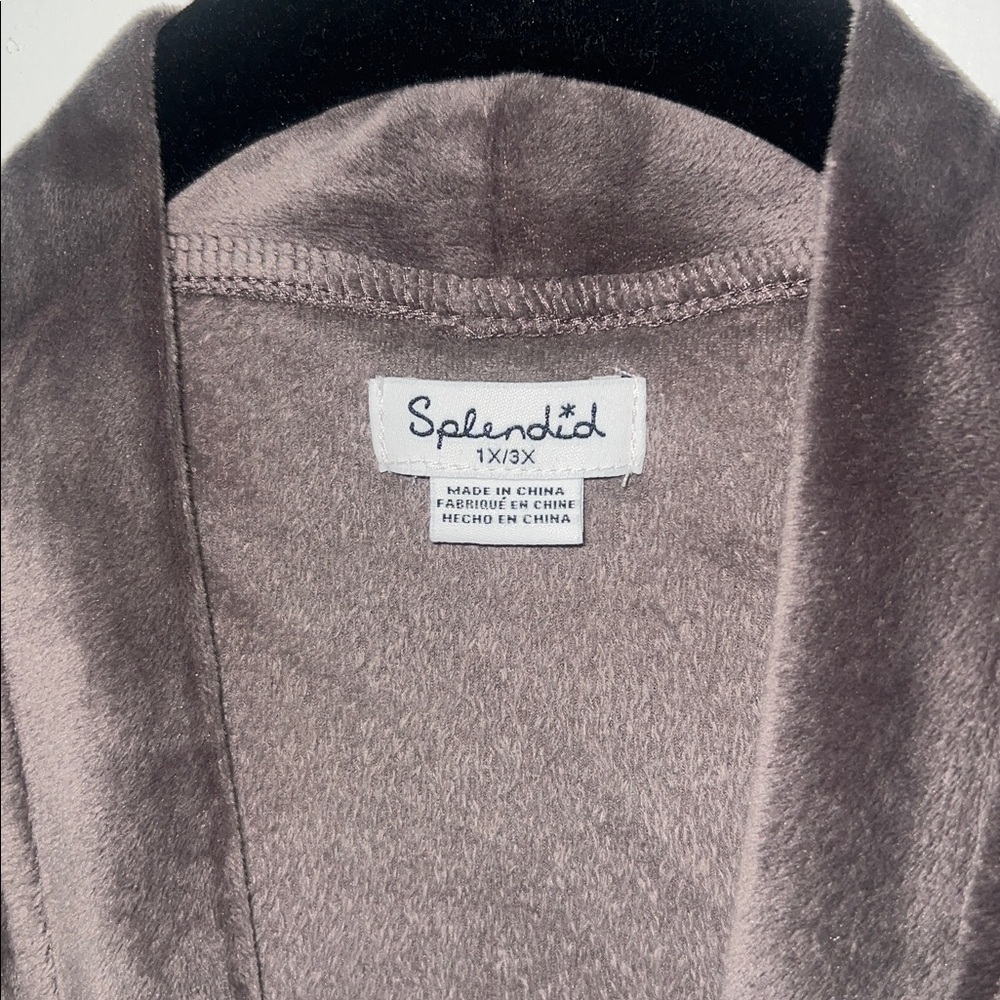 Splendid Light Purple Plush Robe - Picture 3 of 3